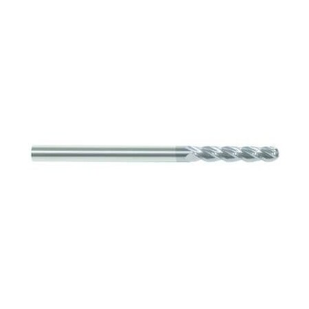 Morse Single End Mill, Ball Nose Center Cutting Long Length, Series 5957C, 532 Cutter Dia, 212 Overa 93115